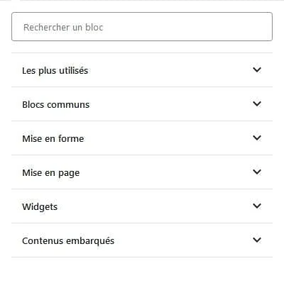 Blocs Gutenberg - box fermée