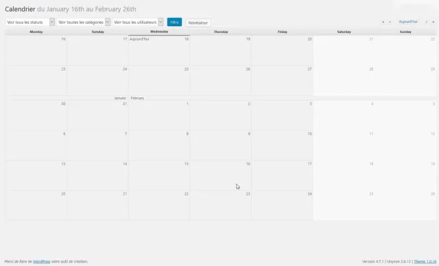 Calendrier - Edit Flow