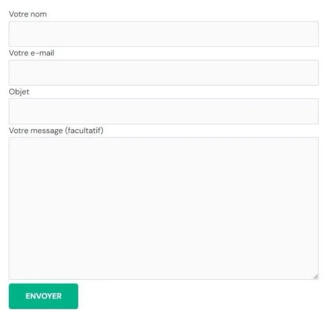Formulaire Contact Form 7 - sur écran d'ordinateur