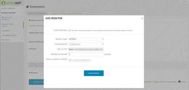 Advanced Update Monitor - ajouter un site