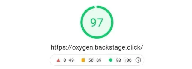 Oxygen - PageSpeed Ordinateur