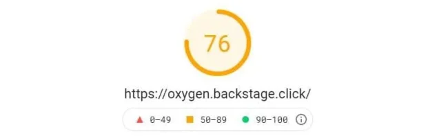 Oxygen - PageSpeed Mobile
