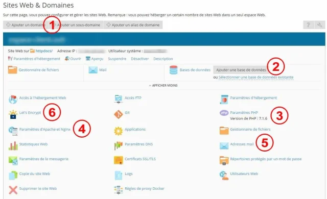 Plesk - Sites Web & Domaines