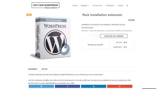 Page Elementor / Produit (WooCommerce)