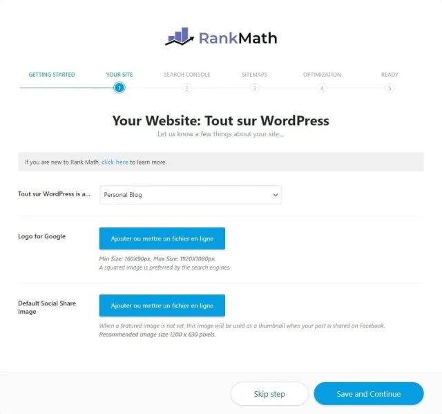 Rank Math - Votre site