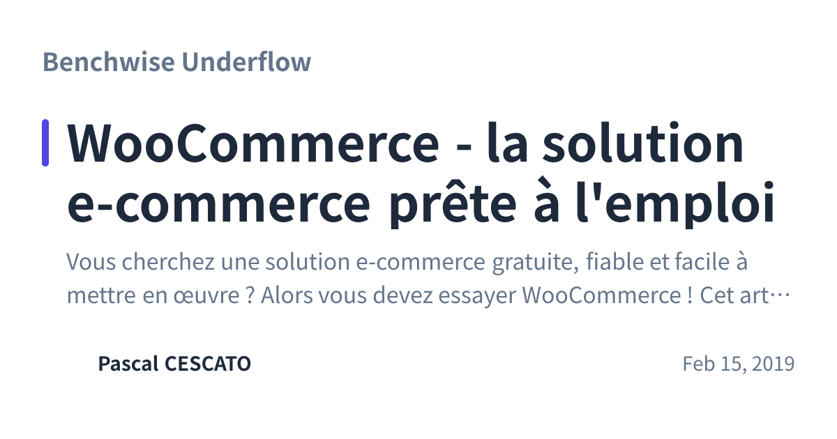 Share preview for WooCommerce - la solution e-commerce prête à l'emploi